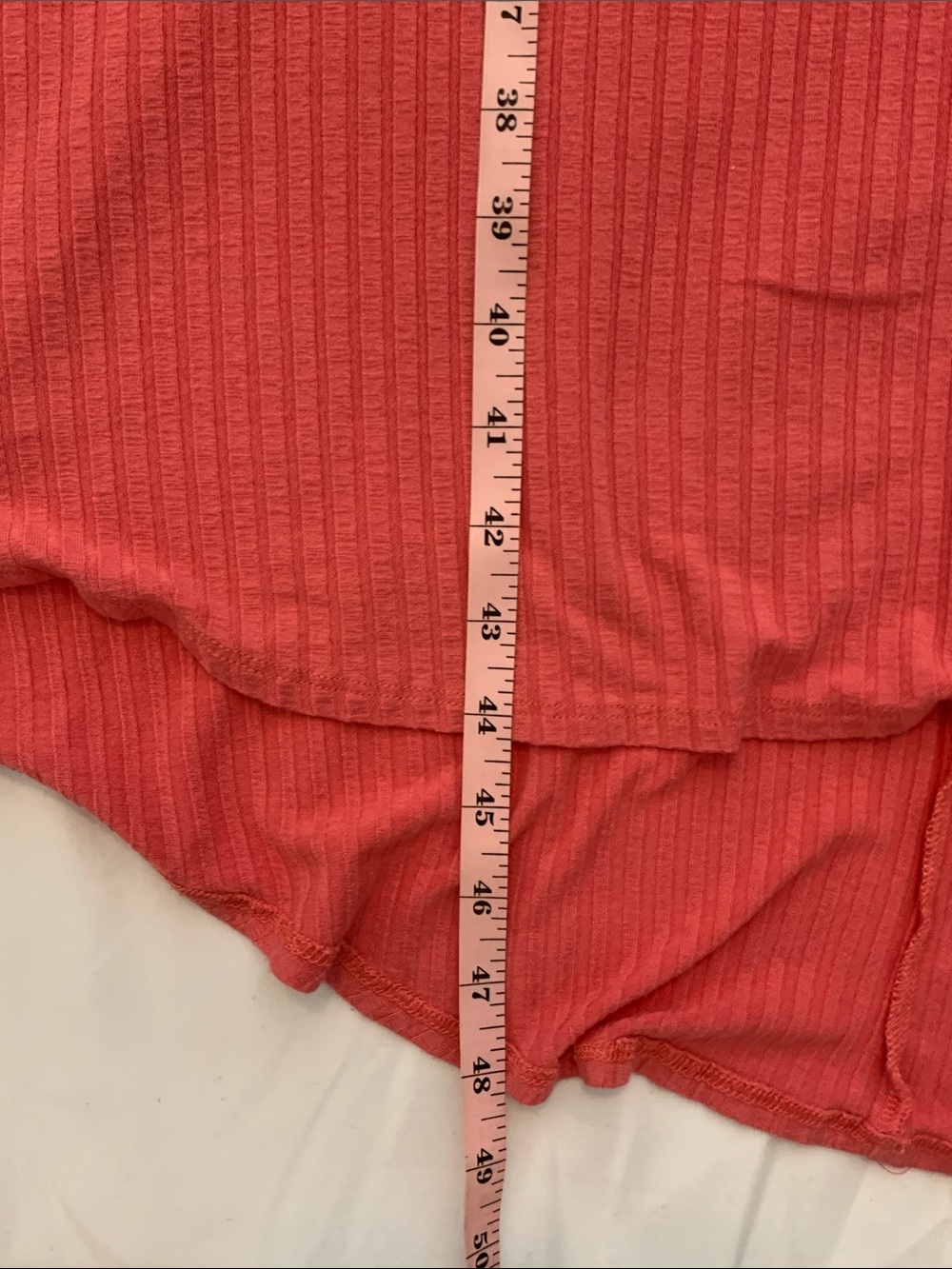 LuLaRoe Coral Ribbed High-Low Swing Dress 2XL - Picture 5 of 5